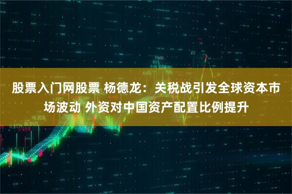 股票入门网股票 杨德龙：关税战引发全球资本市场波动 外资对中国资产配置比例提升